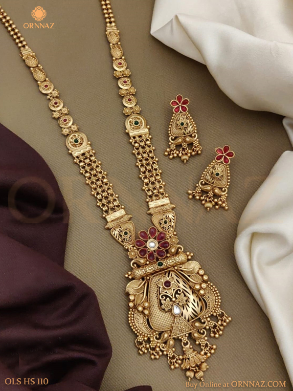 Buy Antique Gold Plated Laasya Choker Earrings Set | Tarinika