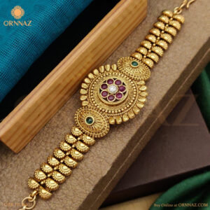 Floral Kundan High Gold Traditional Bracelet