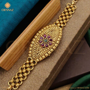 High Gold Bracelet to Red Stone for Women