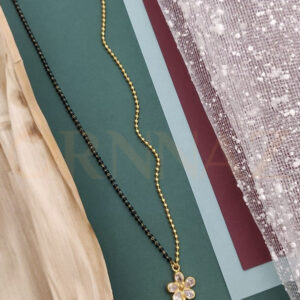 Trending One side chain Mangalsutra with Daisy Flower Pendant for Daily Wear