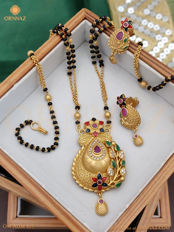 Mangalsutra with earrings - Women - 1761169270