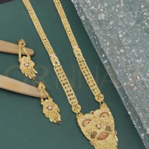 Artificial Design 1 Gram Gold Long Haram Set for Ladies