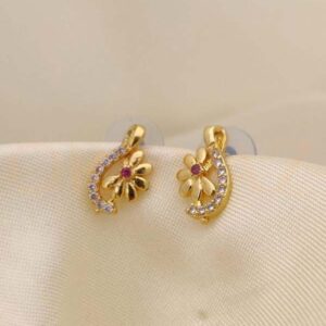 Artificial Stunning Earrings with Flower Design