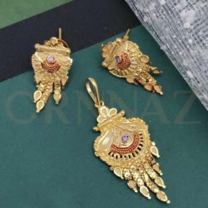 Beautiful 1 Gram Gold Pendant Set for Women