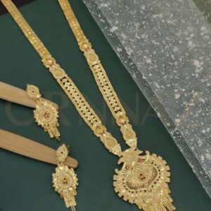 Best Quality 1 Gram Gold Plated Long Haram Set