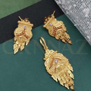 Fancy 1 Gram Gold Plated Pendant Set for Women