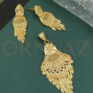 Forming 1 Gram Gold Plated Pendant Set for Women