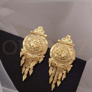 Rounded Shape 1 Gram Gold Earrings Online