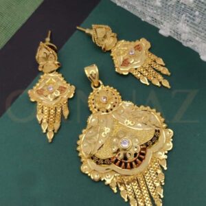 Stylish 1 Gram Gold Plated Pendant Set