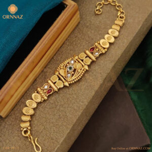 Antique Matte Finish Rajwadi Style Bracelet
