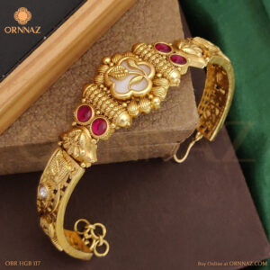 Antique Rajwadi Leaf Design Chain Adjustable Bracelet