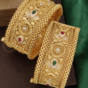 Ethnic High Gold Multi Design Bangles