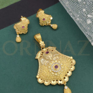 Designer 1 Gram Gold Plated Pendant Set for Women