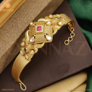 Vintage Square Meenakari Stone Studded Bracelet