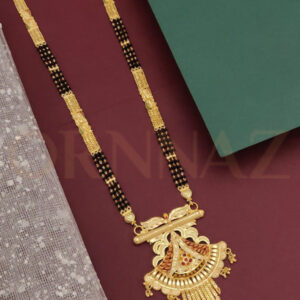 Antique One Gram Gold Plated Long Mangalsutra for Women
