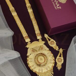 Royal One Gram Gold Plated Long Rani Haram