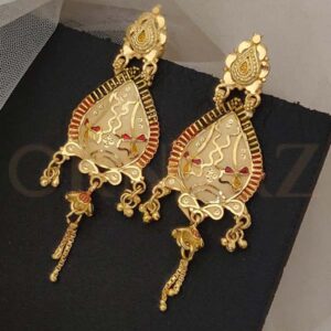 Elegant Design in One Gram Gold Chandbali Earrings - O1G CE 105