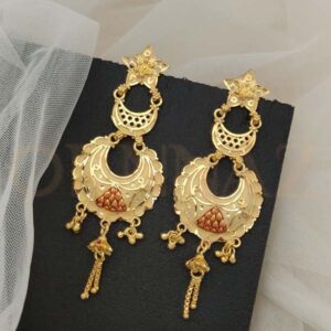 Fancy Jhumka Style Chandbali Earrings - O1G CE 106