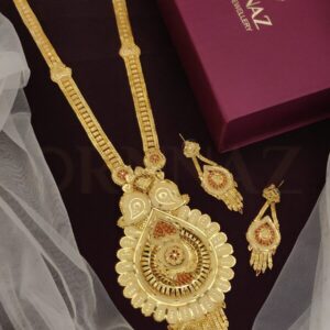 Latest Designer 1 Gram Gold Plated Long Set