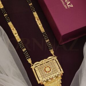 Square Shape One Gram Gold Plated Mangalsutra for Woman - O1G LM 111