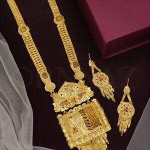 Stylist One Gram Gold Jewellery Long Set with Earrings