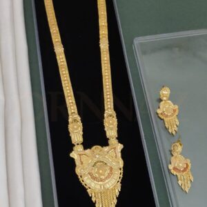 Stylish One Gram Gold Plated Long Set for Girls