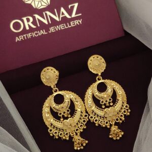 Designer One Gram Gold Chandbali Earrings