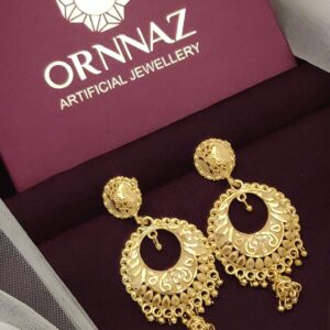 Designer Gold Plated Chandbali Earrings
