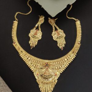 Premium Quality 1 Gram Necklace and Earrings Design